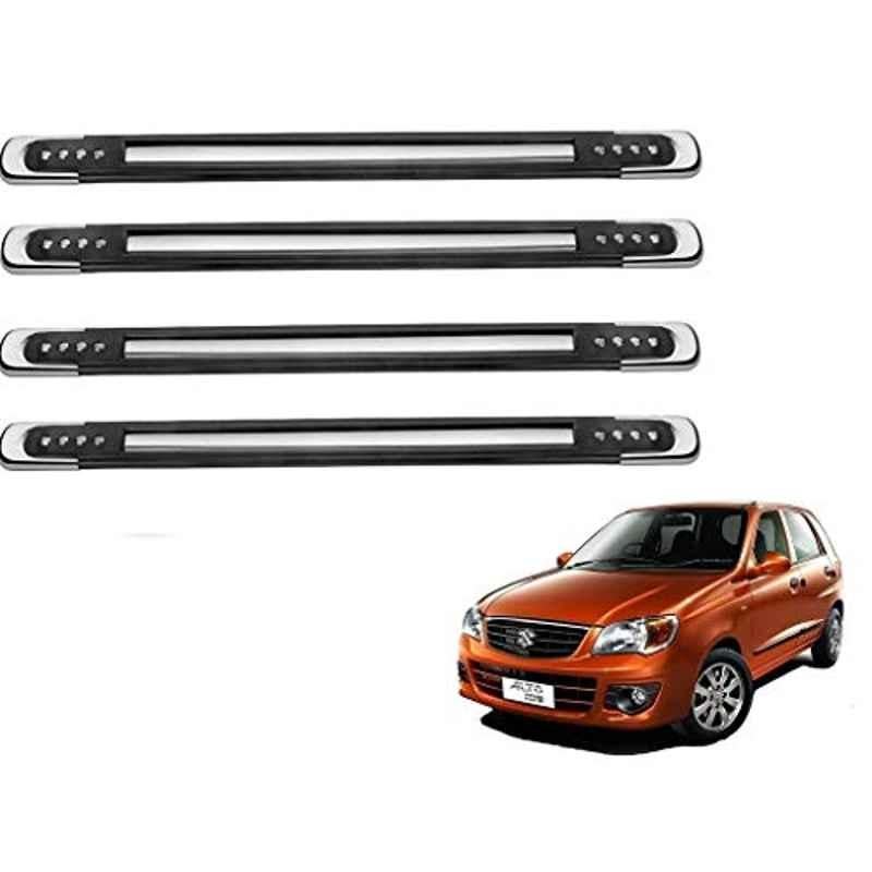 Kozdiko 4 Pcs Designer Black Bumper Protector Set for Maruti Suzuki Alto K10