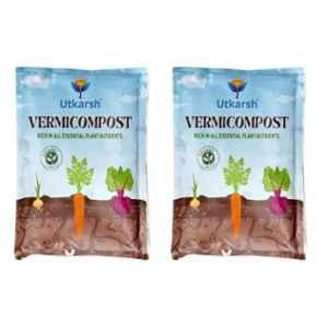 Utkarsh 900g Vermicompost Rich in All Essential Plant Nutrients Fertilizer (Pack of 2)