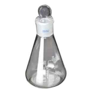 Glassco 500ml White Printing Boro 3.3 Glass Conical Flask, 076.276.05B (Pack of 2)