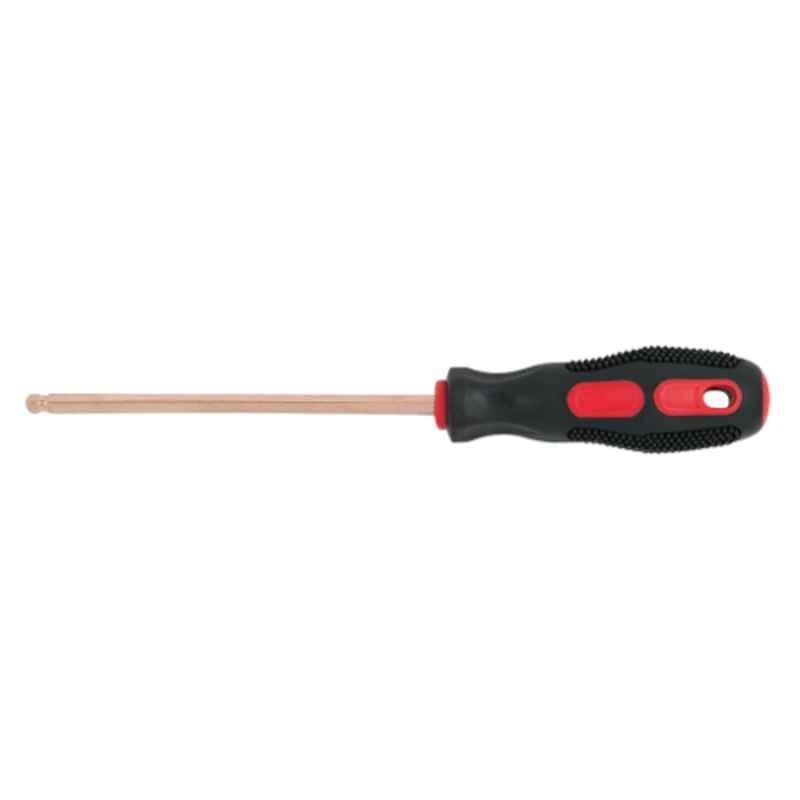 KS Tools Beryllium Plus 12x280mm Copper Beryllium 6 Point Ball End Hexagon Screwdriver, 962.0956