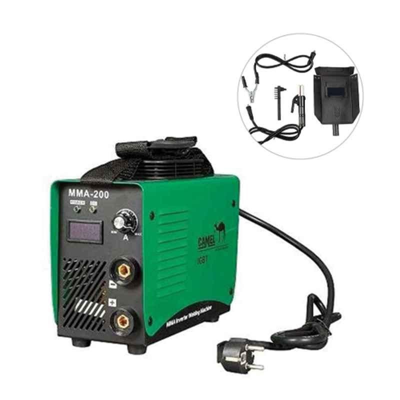Camel MMA 200MAX 0-200A IGBT Technology Single Phase Inverter Arc Welding Machine with Overheat Protection Anti-Sticking & 6 Month Warranty