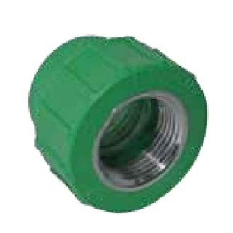 Hepworth 25mm x 3/4 inch PP-R Green Round Female Pipe Socket, 4302702530321 (Pack of 100)