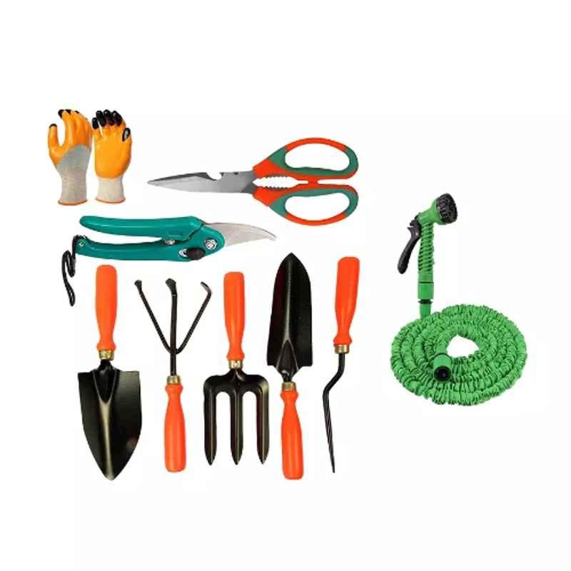 CloudNursery 9 Pcs Multicolor Gardening Tool Set