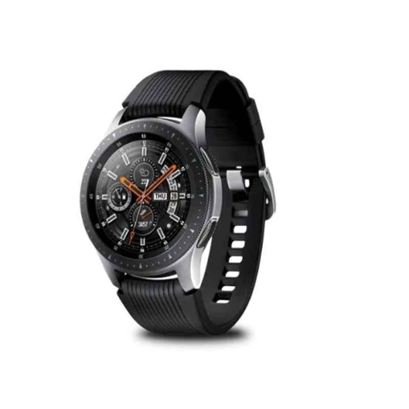 Samsung Galaxy 42mm 4GB/16GB Black Smart Watch with Level U Pro Black Neckband Set, SMA810LevelUPRO