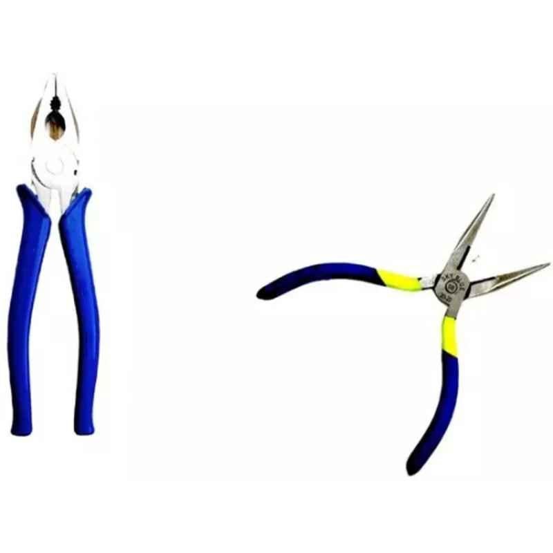 Sky Blue 2 Pcs 7.8 inch Lineman Plier Combo, SBE_PLIER_COMBO_MOD_00284