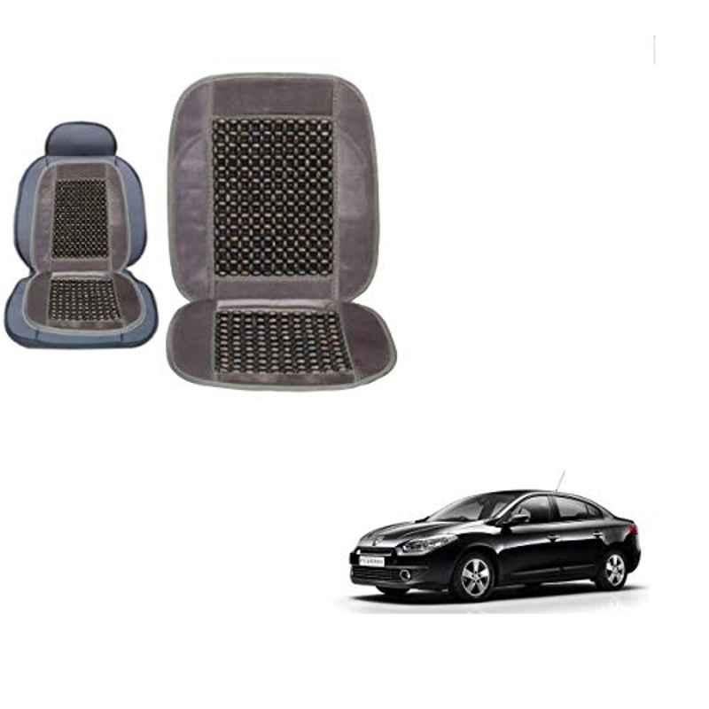 Kozdiko Wooden Bead Seat with Grey Velvet Border for Renault Fluence, KOZ-87022