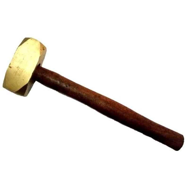 Lovely 500g Brass Hammer with Wooden Handle