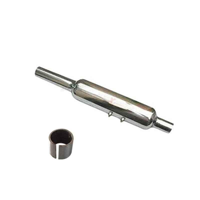 AllExtreme EX002 Chrome Empty Silencer Exhaust with Bush