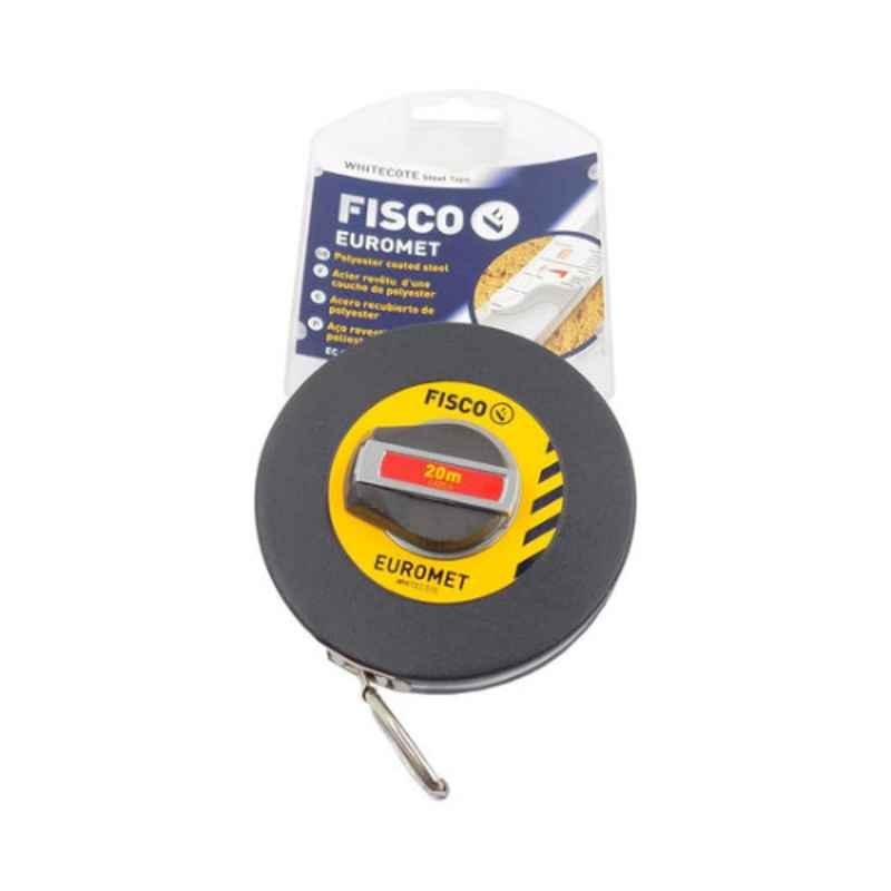 Fisco FEM 20 20m Polyester Black, Yellow & Silver Measuring Tape