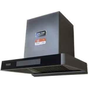 Hindware Marcella 60cm MS Sheet Grey Auto Clean Wall Mounted Chimney with Filterless Technology