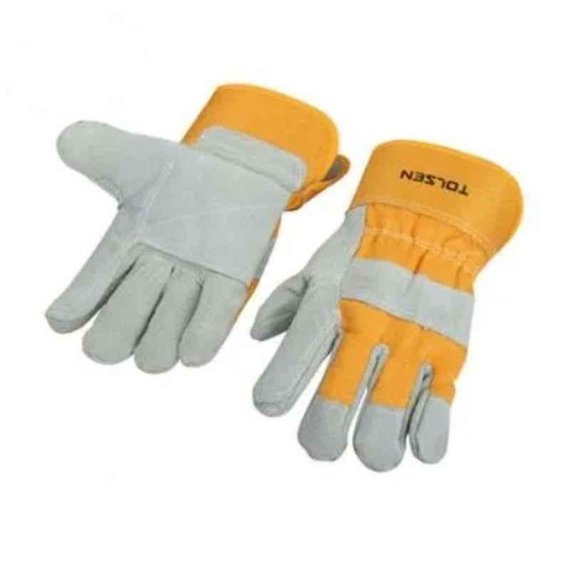 Tolsen 45024 Cow Split Leather Working Gloves, Size: XL