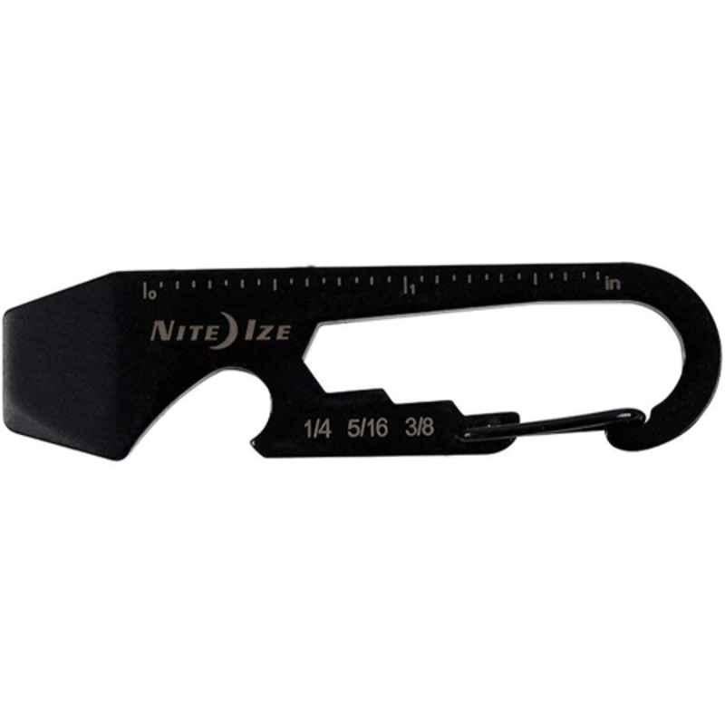 Nite Ize Stainless Steel Black Doohic Key Tool, 106364
