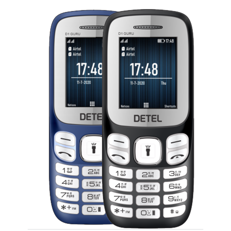 Detel D1 Guru 1.8 inch LCD Display Feature Mobile Phone