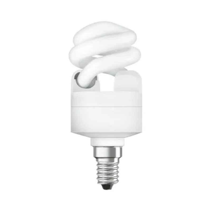 Osram Dulux Mini Twist 8W 430lm E14 Warm White Fluorescent Spiral Bulb, DLXMT8W827E14UAE