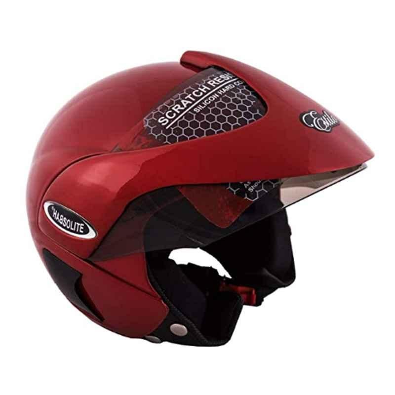 Habsolite Habso ABS Medium Red Flip-Up Helmet, Estilo