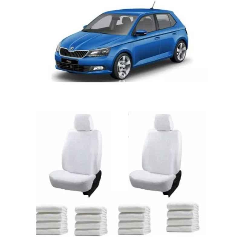 Oscar White Aut-Sn-4084 Towel 1 Pcs\\Set Skoda Fabia Car Seat Cover