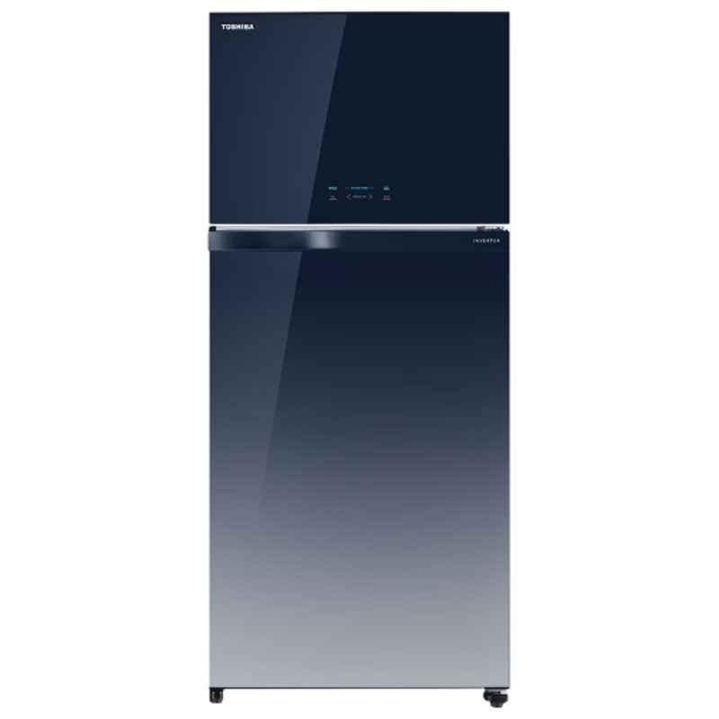 Toshiba 661L 2 Star Blue Frost Free Double Door Refrigerator with Automatic Ice Maker, GR-AG66INA