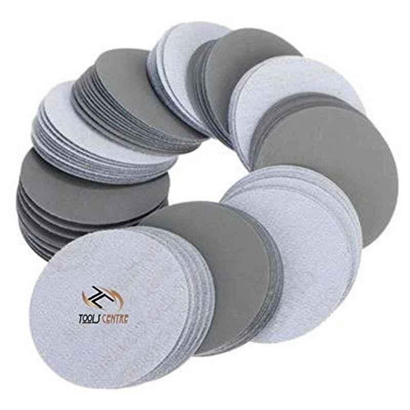 Krost 3-Inch/75 mm Dia Without Hole Hook And Loop Wet/Dry Sanding Disc, 600-2000 Grit, Pack Of 50