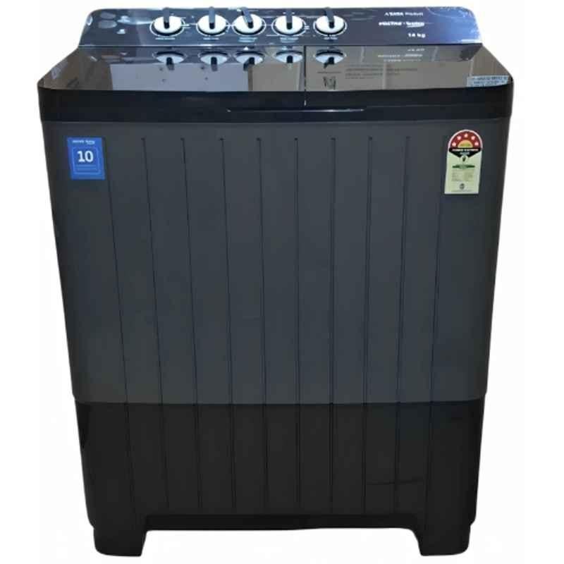 Voltas WTT140UPA/BKSSDG5GTDA 14kg Plastic Dark Grey Top Load Semi Automatic Washing Machine with Pulsator Technology, 1200520