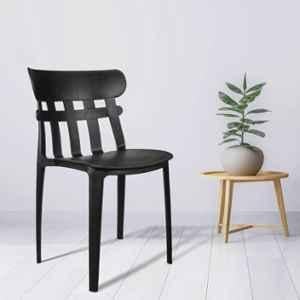 Rose Aux Black Medium Back Plastic Chair