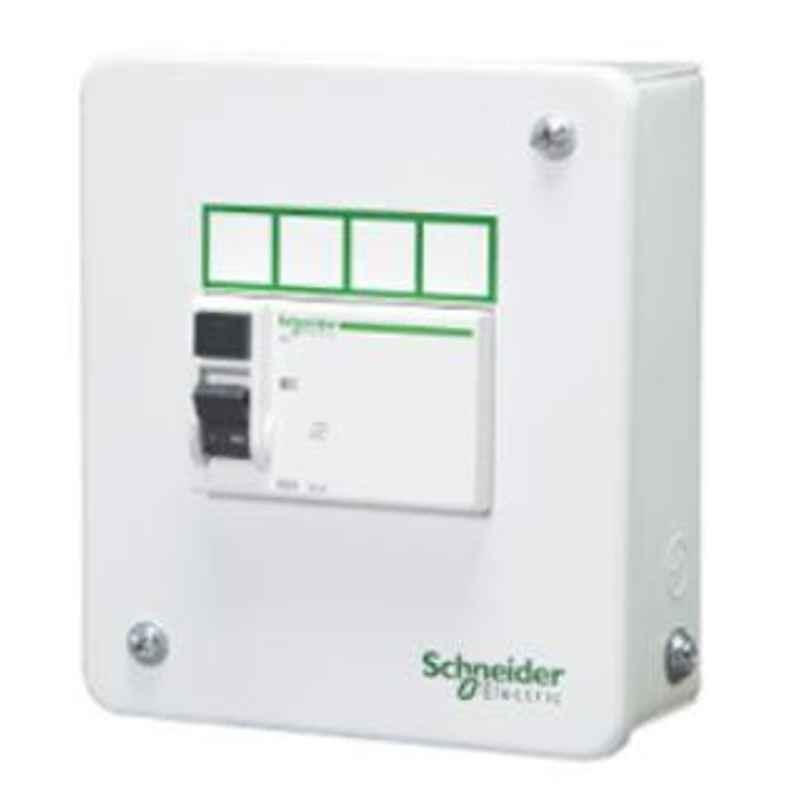Schneider Electric Acti 9 4M Single Door Metal Distribution Box, A9HMES04