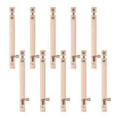 Atom 10 inch Aluminium Rose Gold Finish Heavy Duty Joint-Less Tower Bolt, TB002-RG-10 inch-110 (Pack of 10)