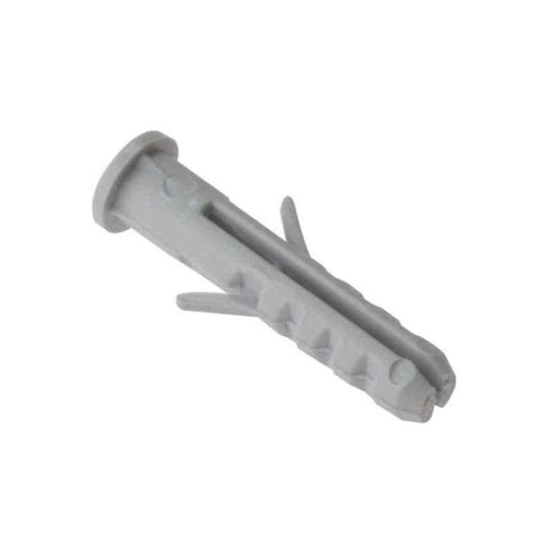 8mm Grey Plastic Wall Plug (Pack of 100)