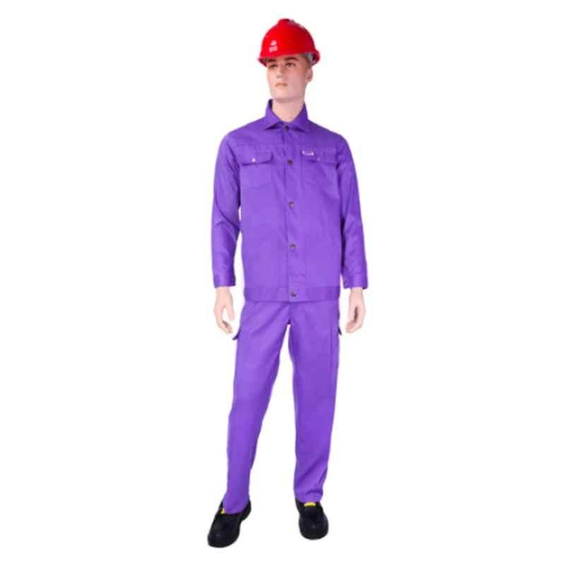 Ameriza Chief Petrol Blue Cotton European Pant & Shirt, A105060301, Size: XL