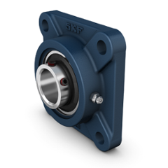 SKF 35mm 4-Bolt Flange Housing Set Screw Type Insert Bearing Flanged Unit for Metric Shaft, UCF 207