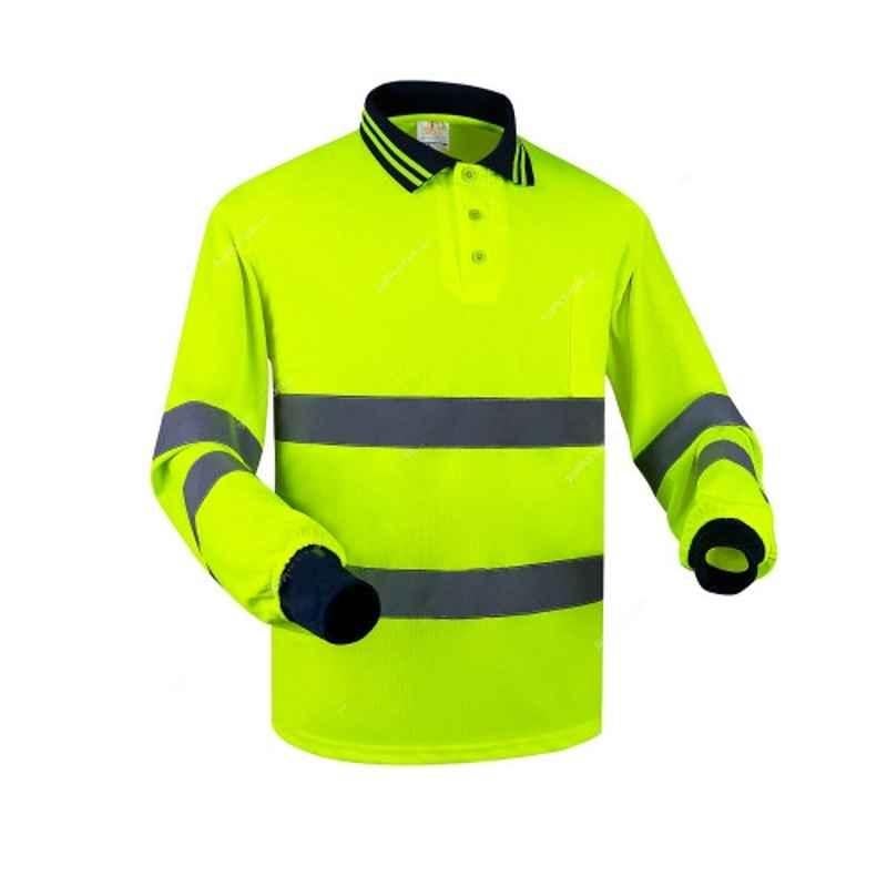 Empiral E104793101 Polyester Yellow Polos T-Shirt, Size: 2XL