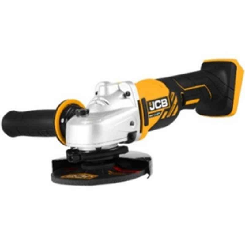 JCB 18V 115mm 8000rpm Cordless Angle Grinder with 2x Battery + SF Charger, JCB-18AG