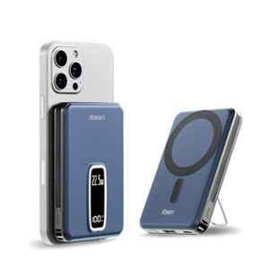 Foxin Mag One 22.5W 10000mAh Stellar Blue Wireless Fast Charging Power Bank with Metal Stand & 6 Months Warranty