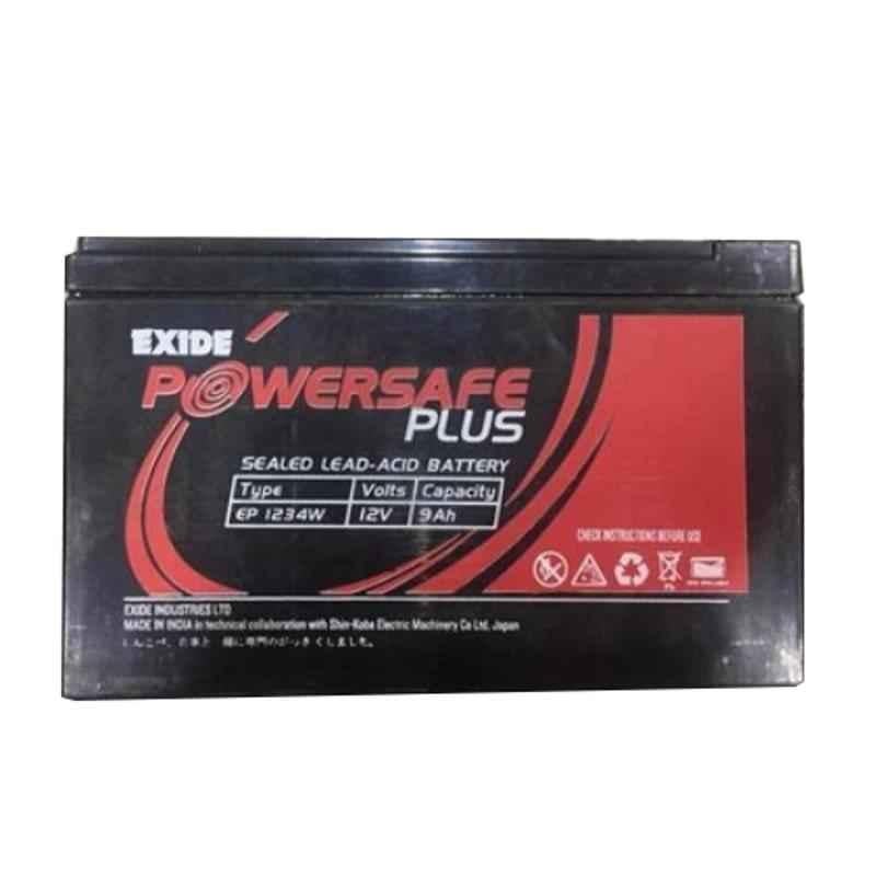 Exide Powersafe Plus 9Ah 12V Sealed Lead Acid Battery, EP 1234W