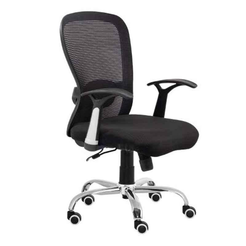 Da Urban Numero Black Medium Back Revolving Office Chair