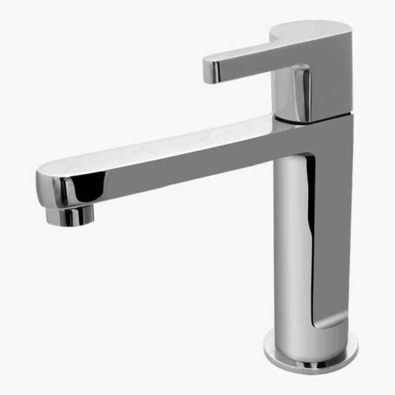 Kerovit Cross Silver Chrome Finish Pillar Tap, KB1611001