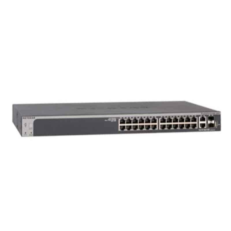 Netgear S3300 28 Port Gigabit Ethernet Poe Plus Stackable Smart Managed Pro Switch with 24 Poe Plus, 2 Copper 10G & 2 Sfp Plus 10G Ports, GS728TXP