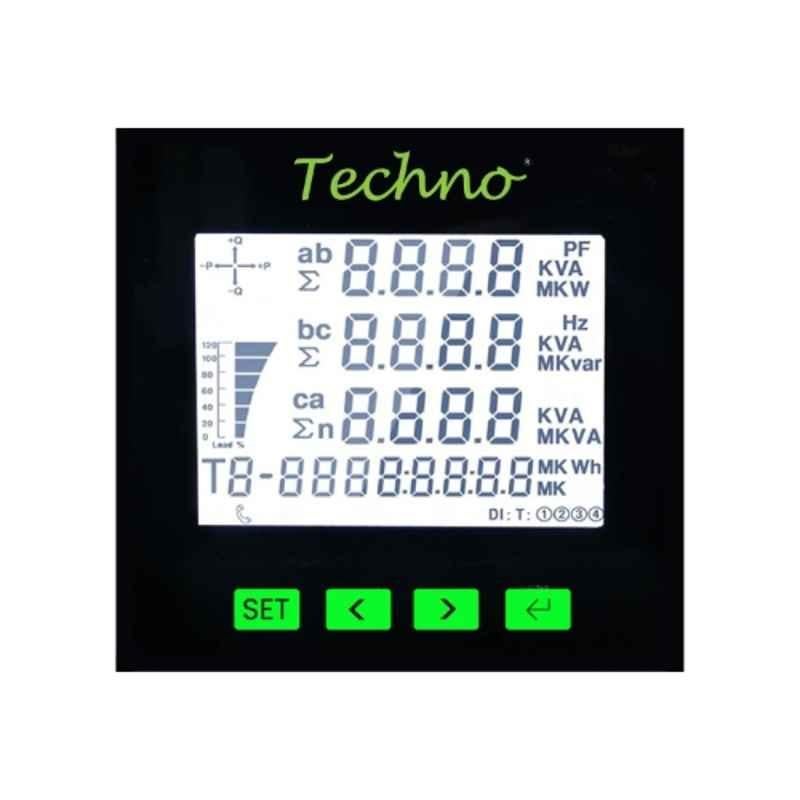 Techno 5A Three Phase Multifunctional Panel Meter, TMCB 025