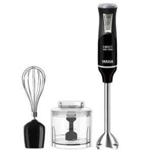 Inalsa Robot Inox 1000E 1000W Black Hand Blender with Chopper & Whisker