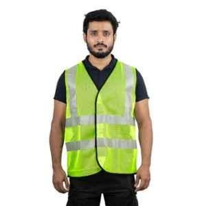 Mallcom Proclo 61 120GSM Polyester Green High Visibility Jacket, Size: XXl