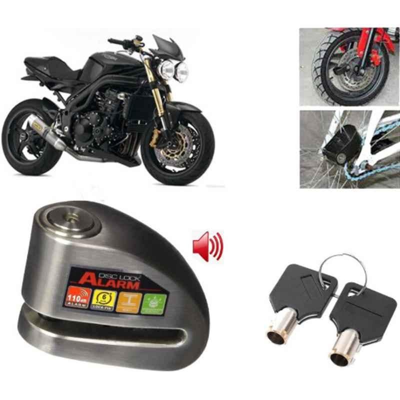 Auto Pearl Steel Black Anti-Theft Alarm Disc Brake Lock for Speed Triple ABS, Lock_632