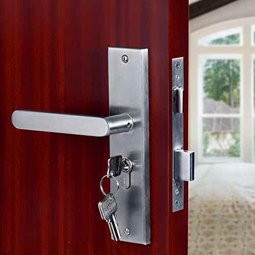 Steel door deals lock