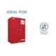 Ozone 1650x1500x860mm Stainless Steel Red Combustible Cabinet Locker, OZ-ISC-SCD 410 Ltr Red