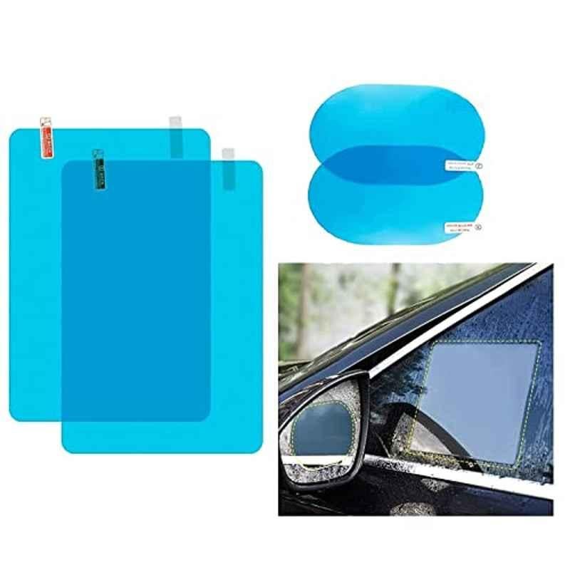 Kozdiko 4 Pcs PET Waterproof Car Rear View Mirror Anti-Fog Film Set for Maruti Suzuki Wagonr Stingray