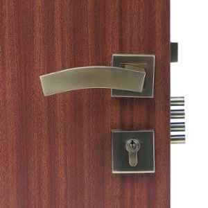 Handle Waala Rose LB-10002 60mm Stainless Steel Antique Brass Finish Both Side Key Mortise Door Lock Set