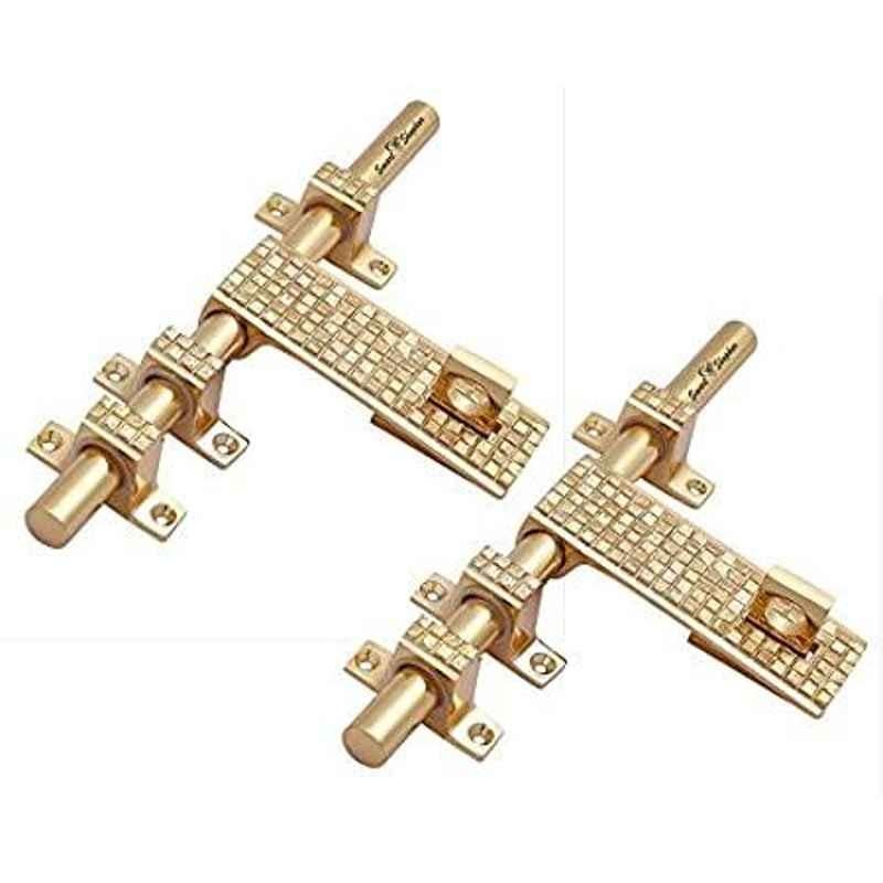 Smart Shophar 10 inch Brass Gold Parada Aldrop, SHA14AL-PARA-GL10-P2 (Pack of 2)
