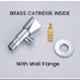 ZAP Brass Chrome Finish Angle Cock Valve with Wall Flange (Pack of 4)