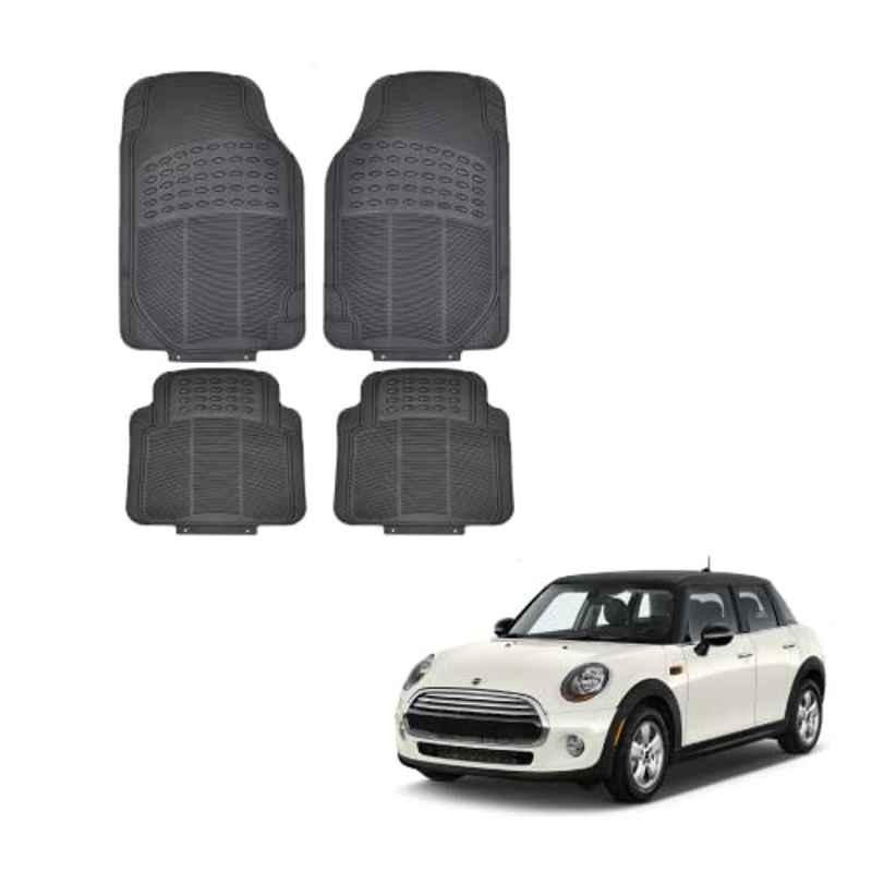 Kozdiko 4 Pcs Rubber Black Car Simple Floor Mat Set for Mini Cooper