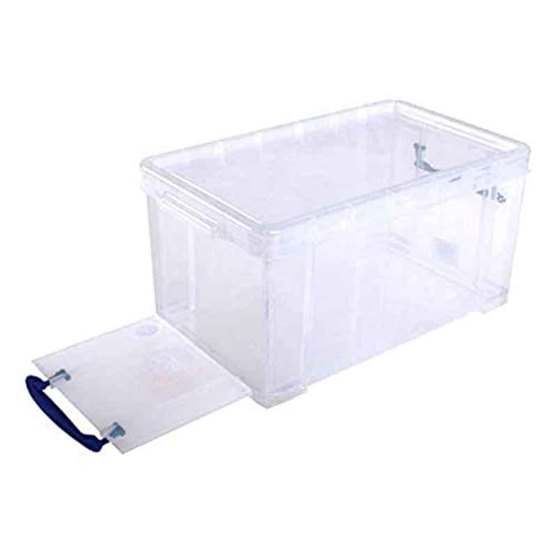 Really Useful 64L Plastic Clear Open Fronted Box