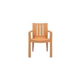 Supreme Kent Plastic Heavy Duty Amber Gold Chair with Arm (Pack of 2)