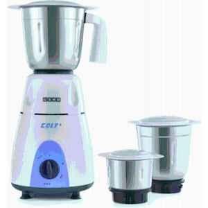 Usha Colt Plus 750W ABS White & Blue Mixer Grinder with 3 Stainless Steel Jars, MG-3772